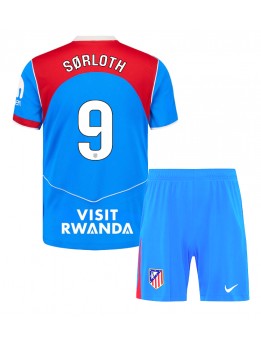 Atletico Madrid Alexander Sorloth #9 Replika Tredje Kläder Barn 2025-26 Kortärmad (+ byxor)